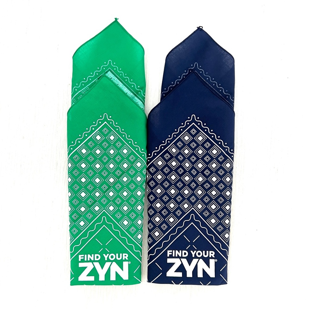 NEW! Green and Blue (2)  ZYN Bandanas